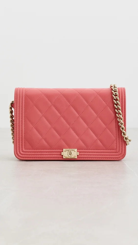 Chanel Pink Boy Wallet On Chain