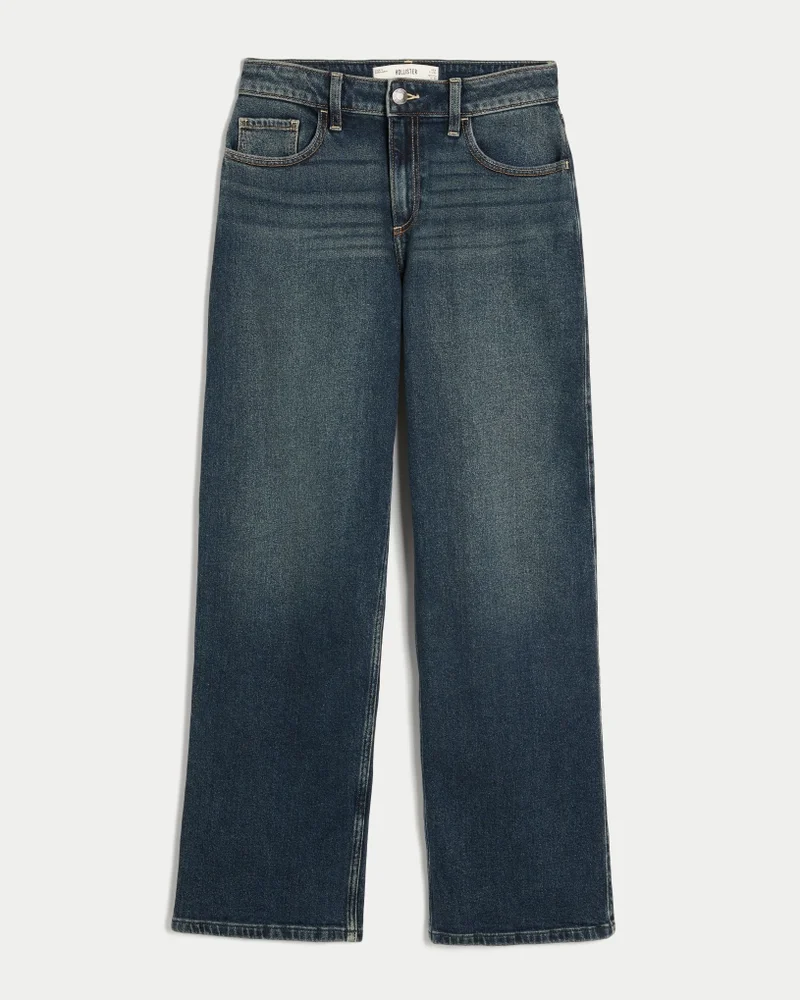 High-Rise Dad Jeans (dark wash)