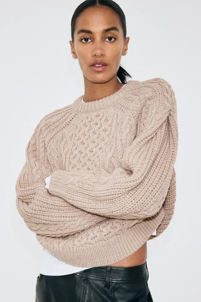 Cable-knit Jumper