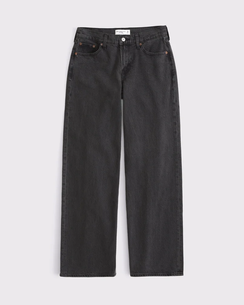 Low Rise Ultra Loose Jean - Black