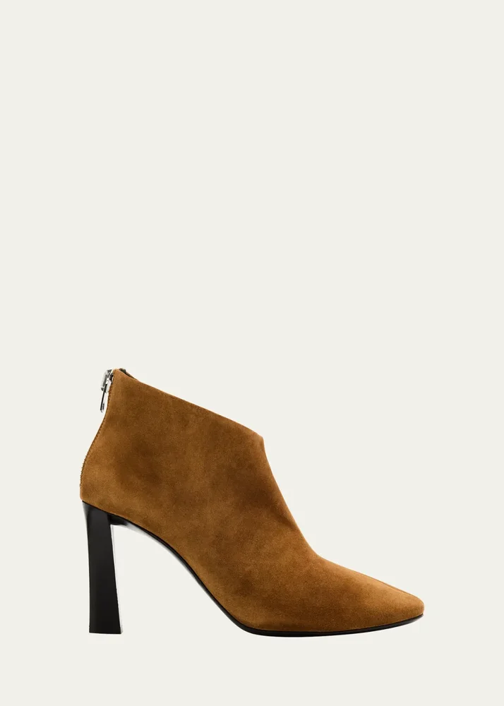 Sensorial Suede Leather Ankle Booties
