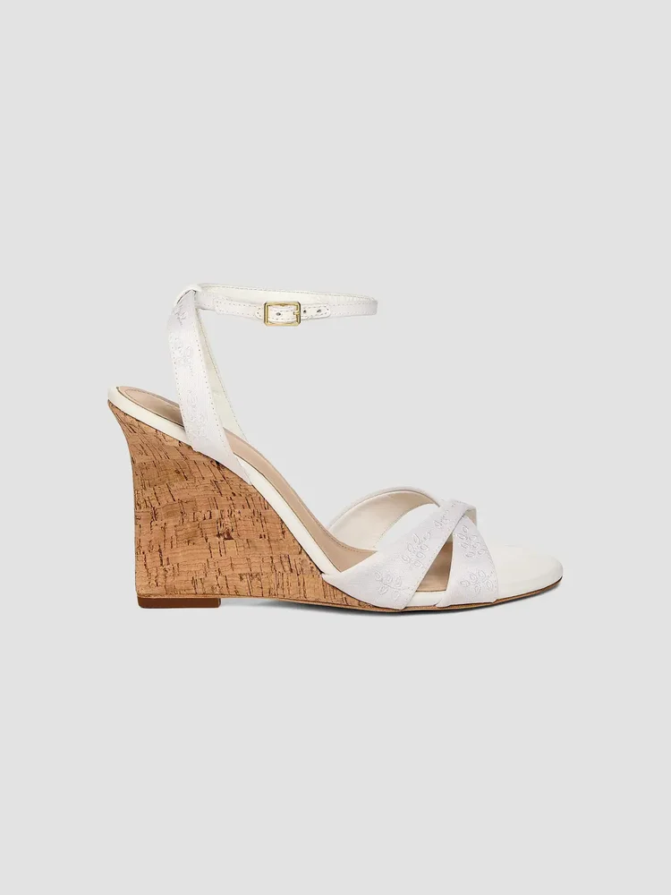 100MM Cork Wedge Sandals