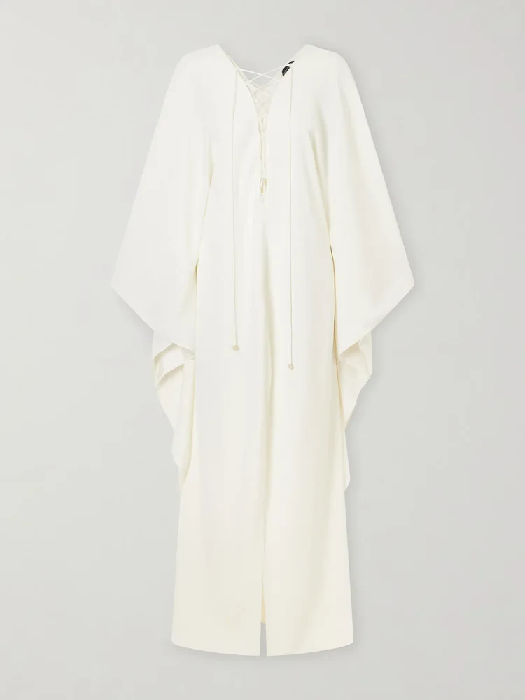 Sahara lace-up cady gown