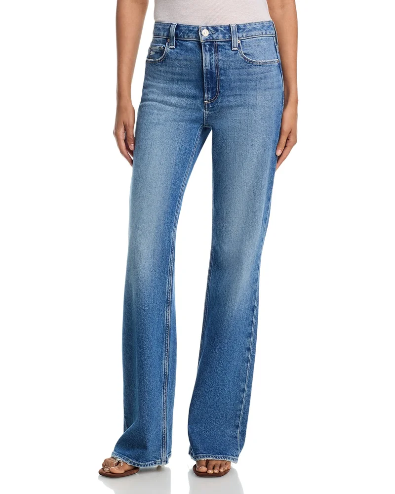 Sofia Mid Rise Flared Jeans in Frittata