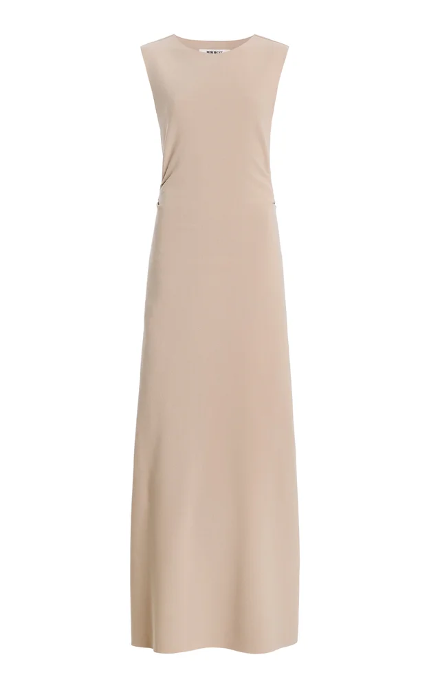 Lay2 Draped Crepe Midi Dress