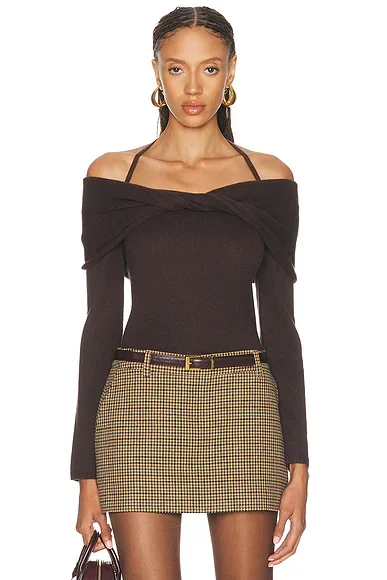 Cambria Long Sleeve Off Shoulder Top