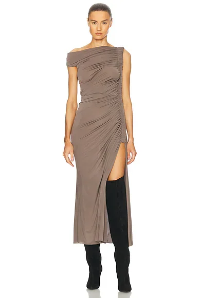 Ruched Midi Dress