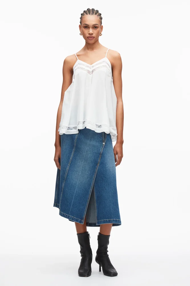 Flounce Voile Top