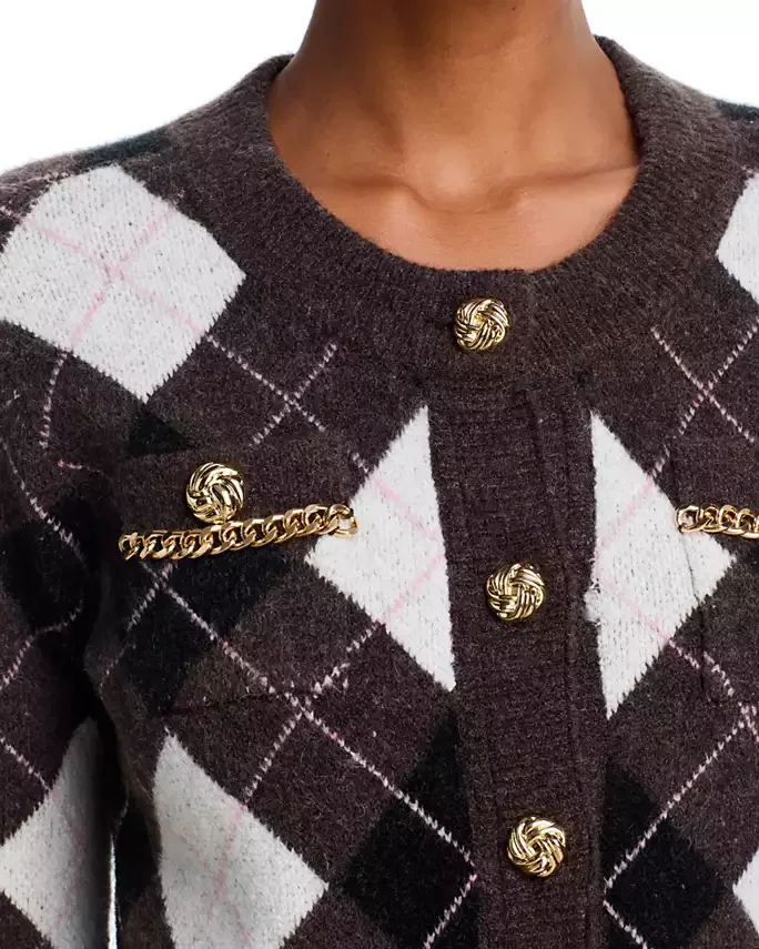 Donna Argyle Cardigan Sweater