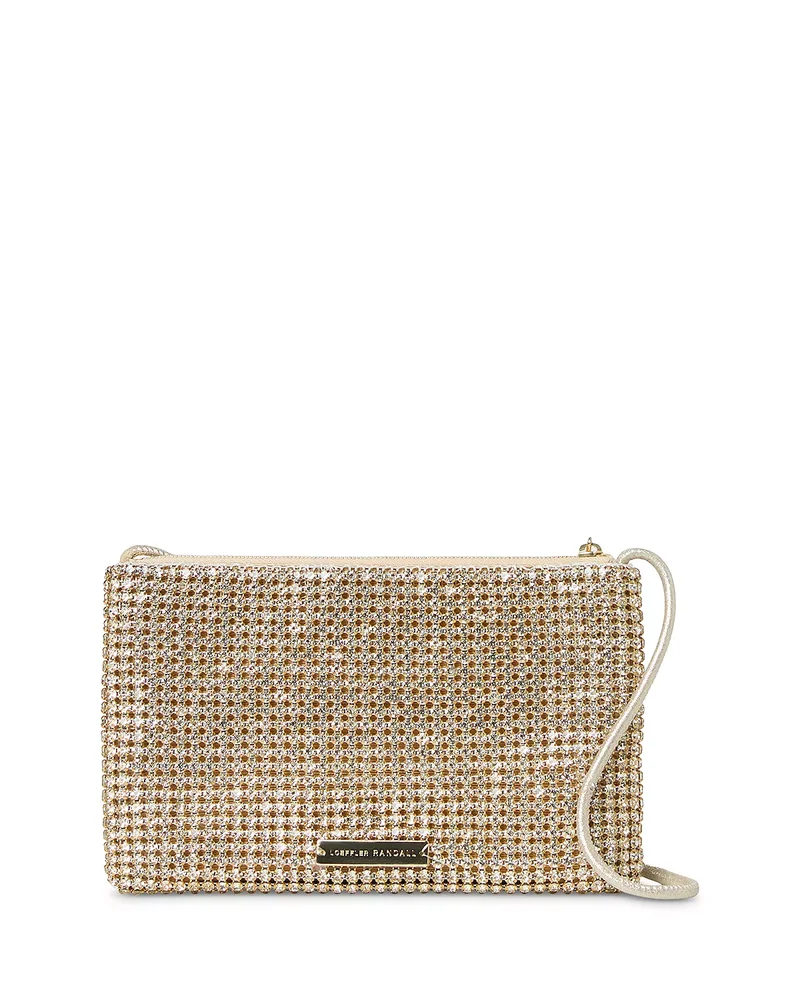 Yara Rhinestone Flat Clutch