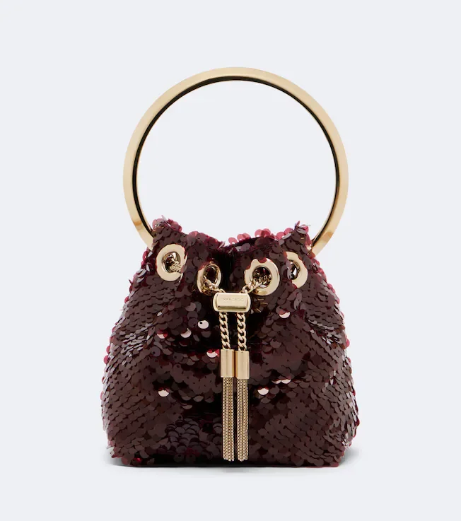 Bon Bon Micro sequined bucket bag