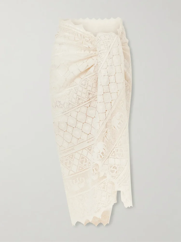 crocheted cotton pareo