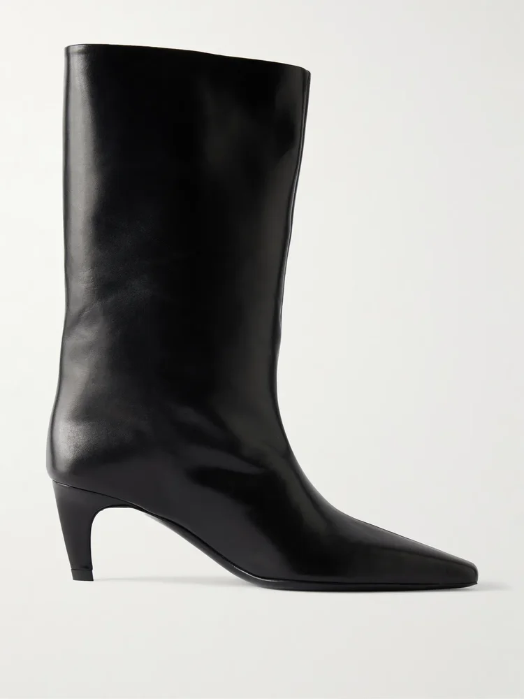 Cave leather knee boots