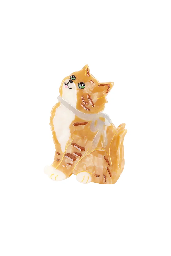 Hand-Painted Kyoto Kitten Claw Hair Clip