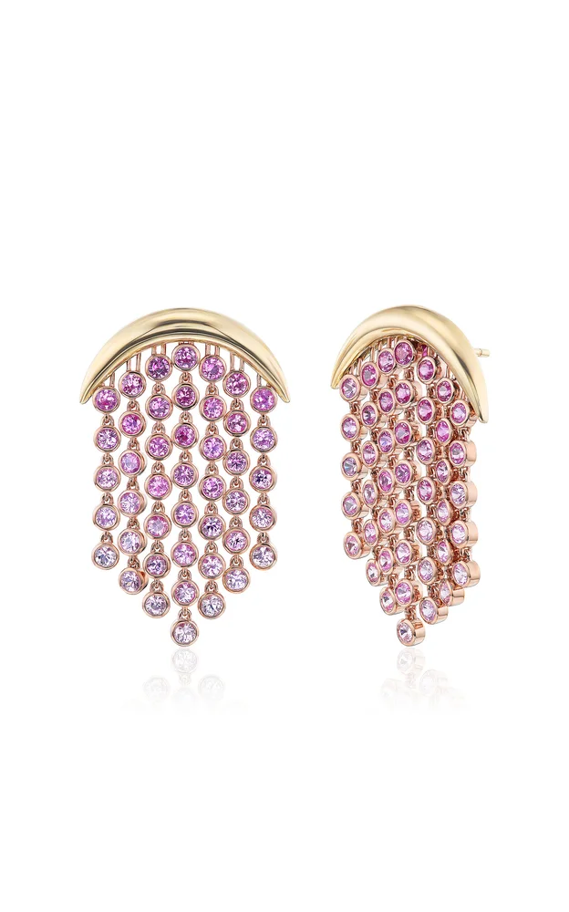 Fringe 18K Yellow Gold Multi-Stone Earrings