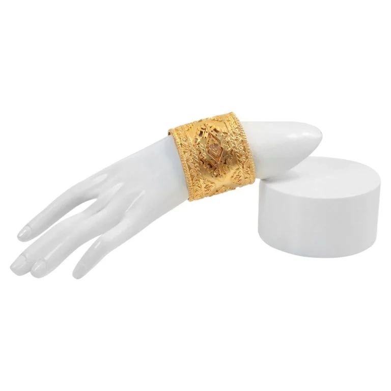 Vintage Byzantine Cuff Bracelet