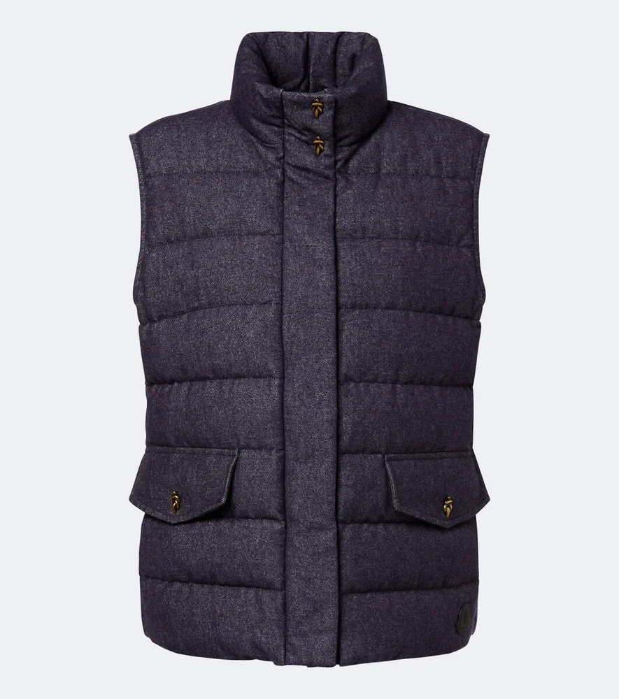 Bessez denim down vest