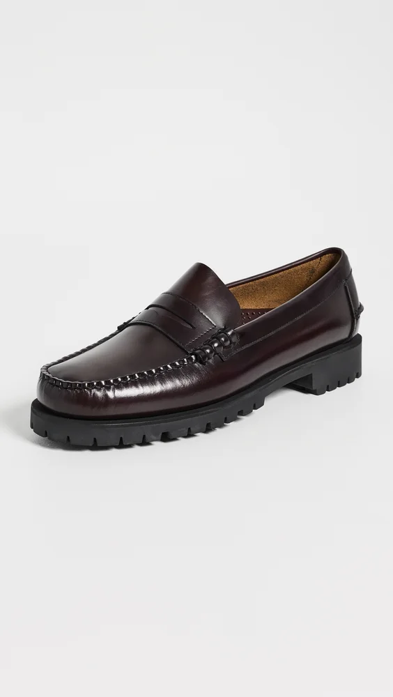 Dan Lug Leather Loafers