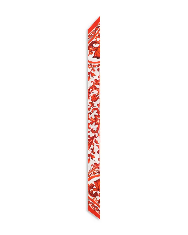Majolica Silk Skinny Scarf