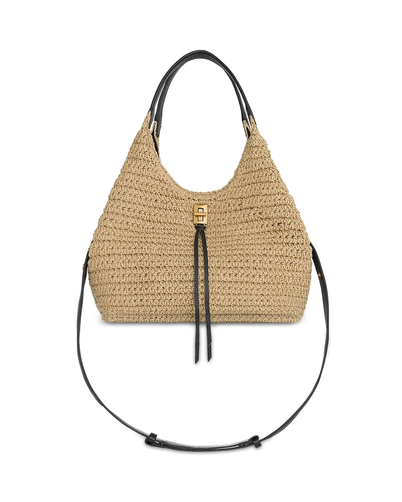 Darren Carrysome Medium Raffia Satchel