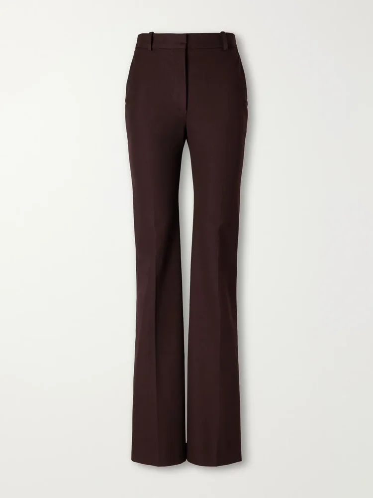Tafira stretch-gabardine straight-leg pants