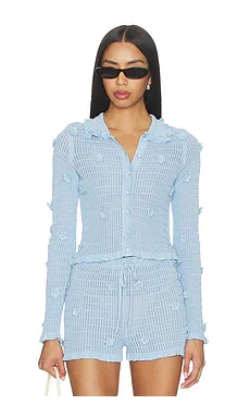 x REVOLVE Allayia Floral Cardigan in Baby Blue