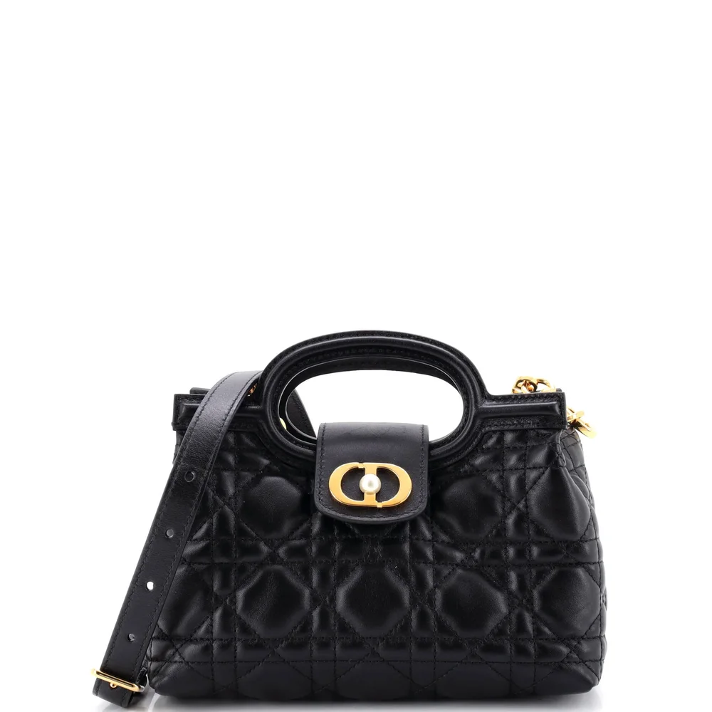 Pre-Owned Jolie Top Handle Chain Bag Cannage Quilt Lambskin Mini