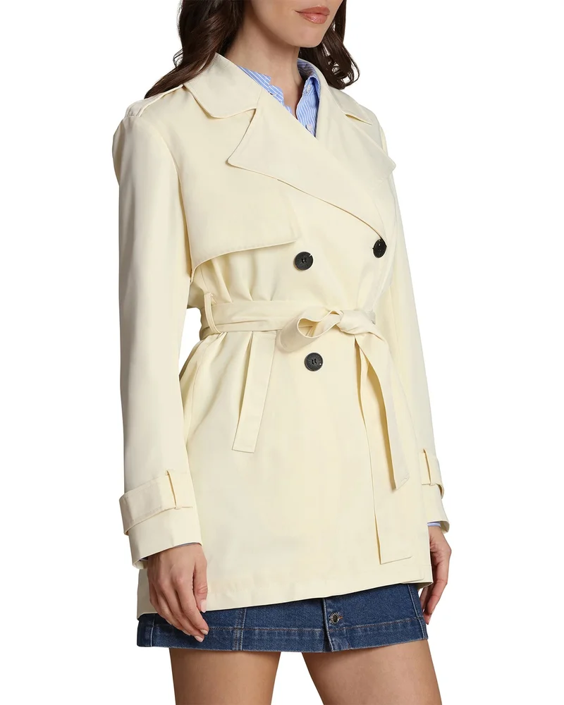 Drapey Mid Length Trench Jacket