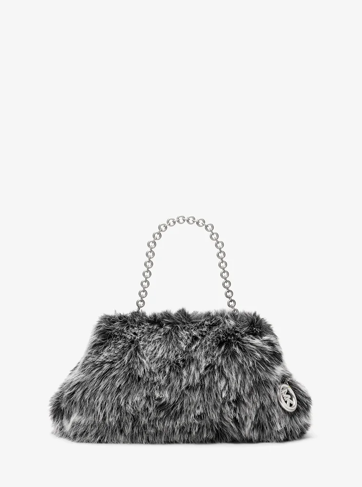 Goldie Large Faux Fur Clutch