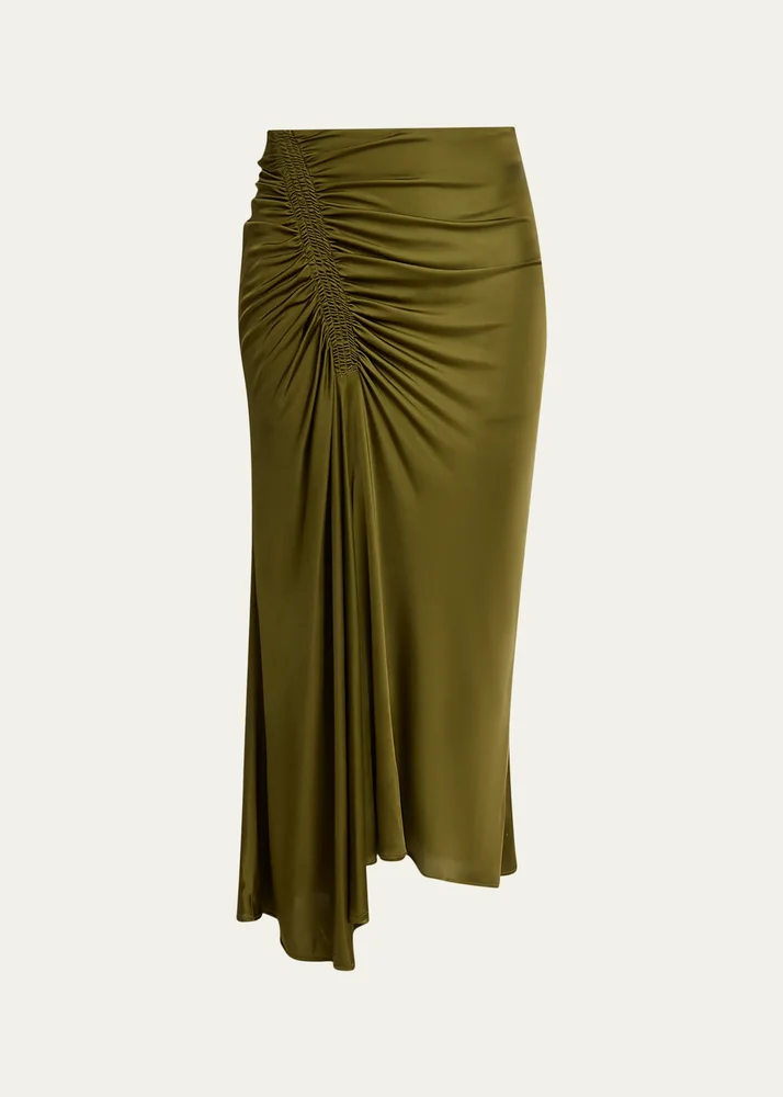 Naia Ruched Midi Skirt