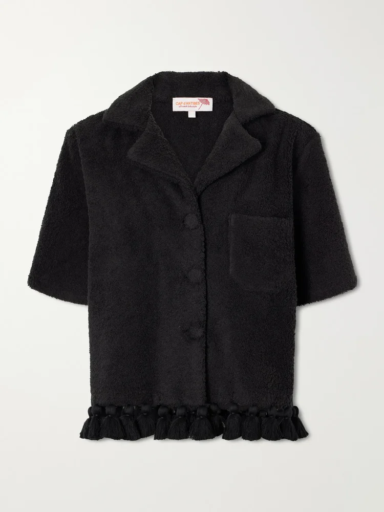 Antonia cotton-terry shirt