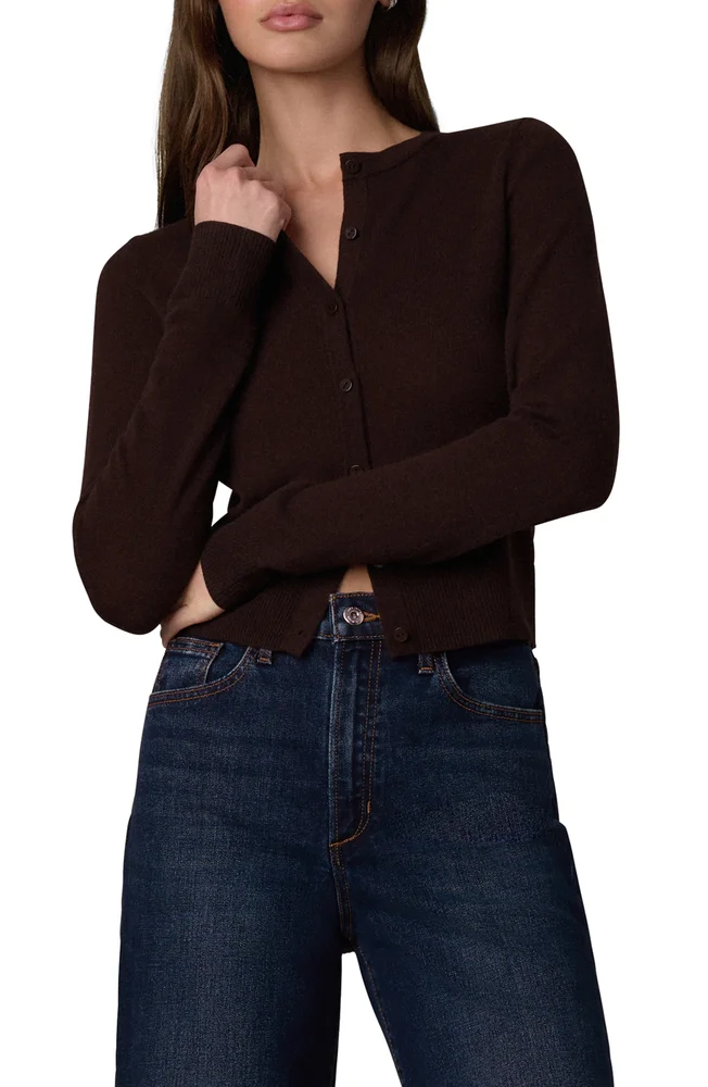 The Dani Crop Cashmere Cardigan