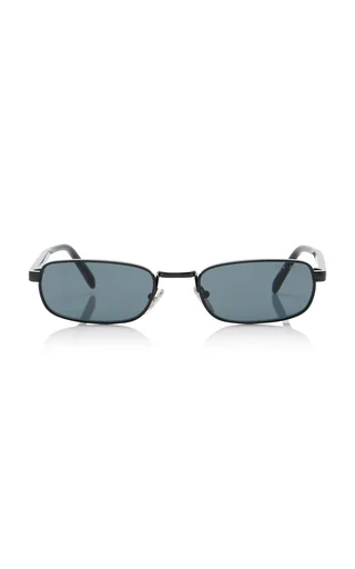Square-Frame Metal Sunglasses