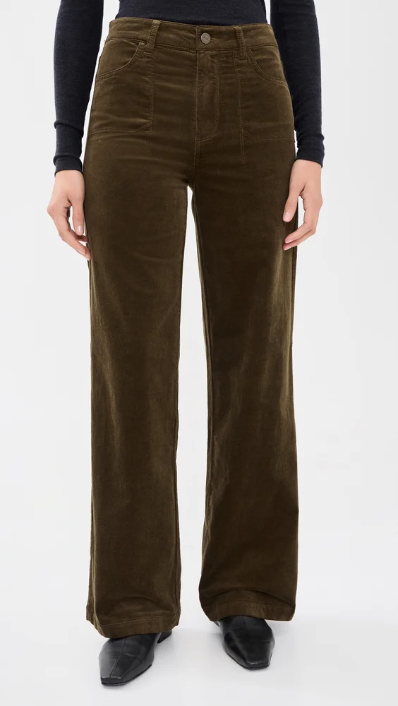 Anessa Utility Stitch Pocket Corduroy Pants 31"
