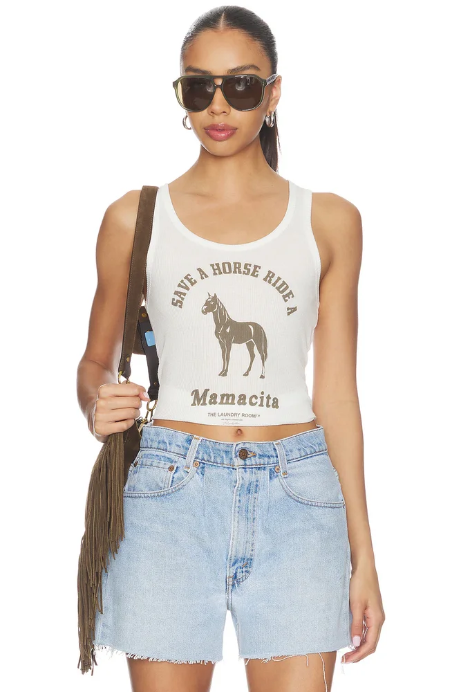 Ride A Mamacita Rib Tank Top