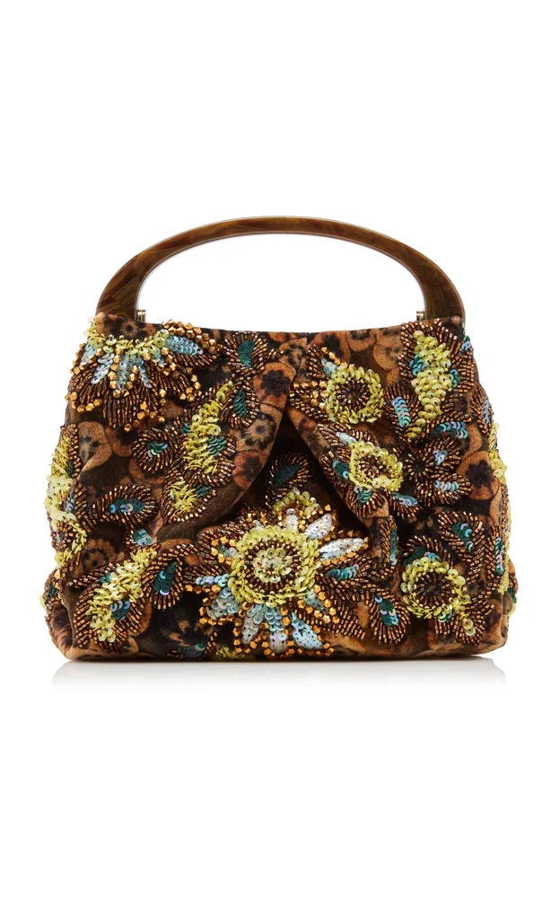 Crisp Small Cotton-Blend Handbag