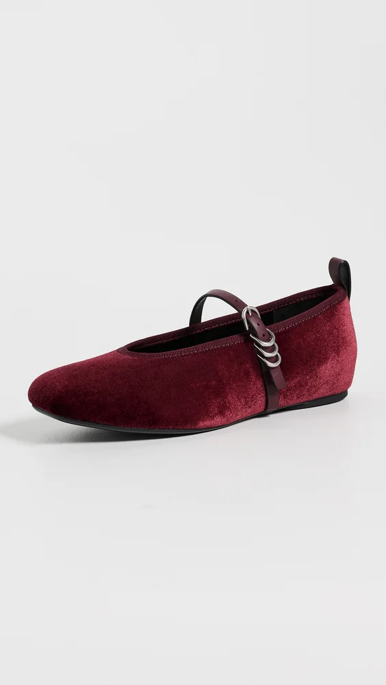 Spire Velvet Mary Janes