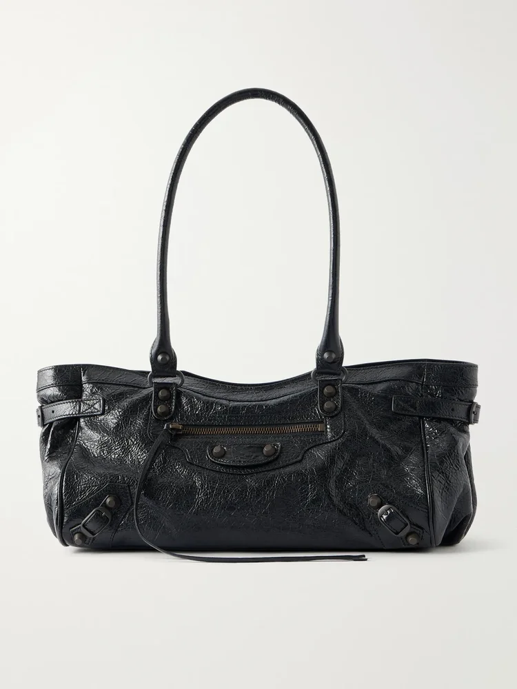 Balenciaga Le City East-west leather shoulder bag