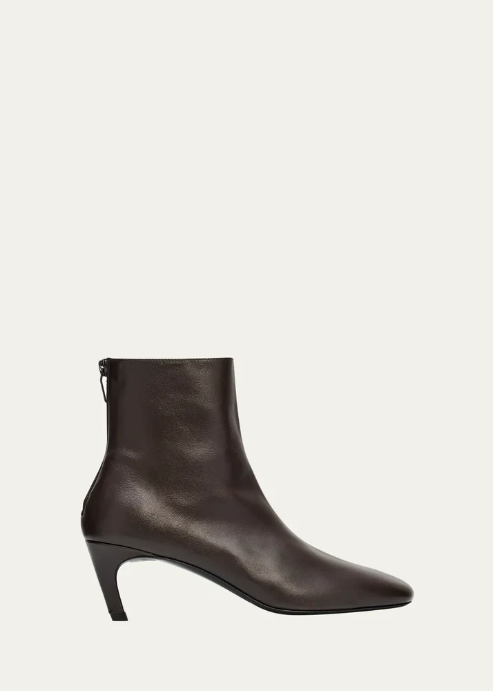50mm Soft Nappa Leather Ankle Boots