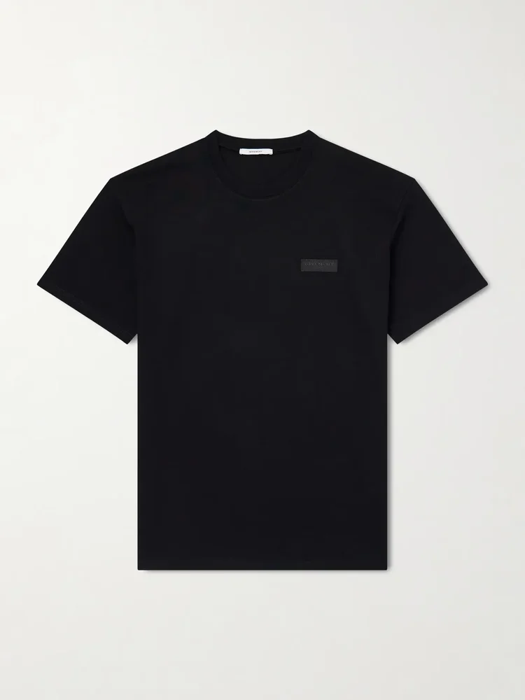 Logo-Appliquéd Cotton-Jersey T-Shirt