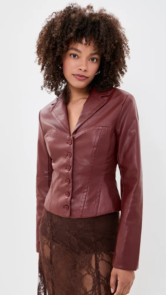 Merci Faux Leather Jacket
