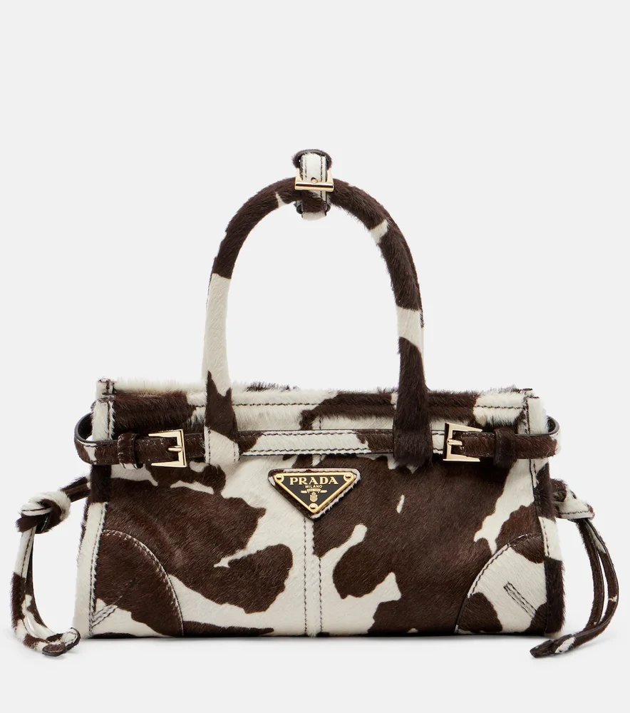 Bonnie Medium Calf-Hair Top-Handle Bag