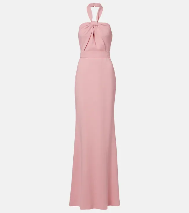 Halterneck cady gown