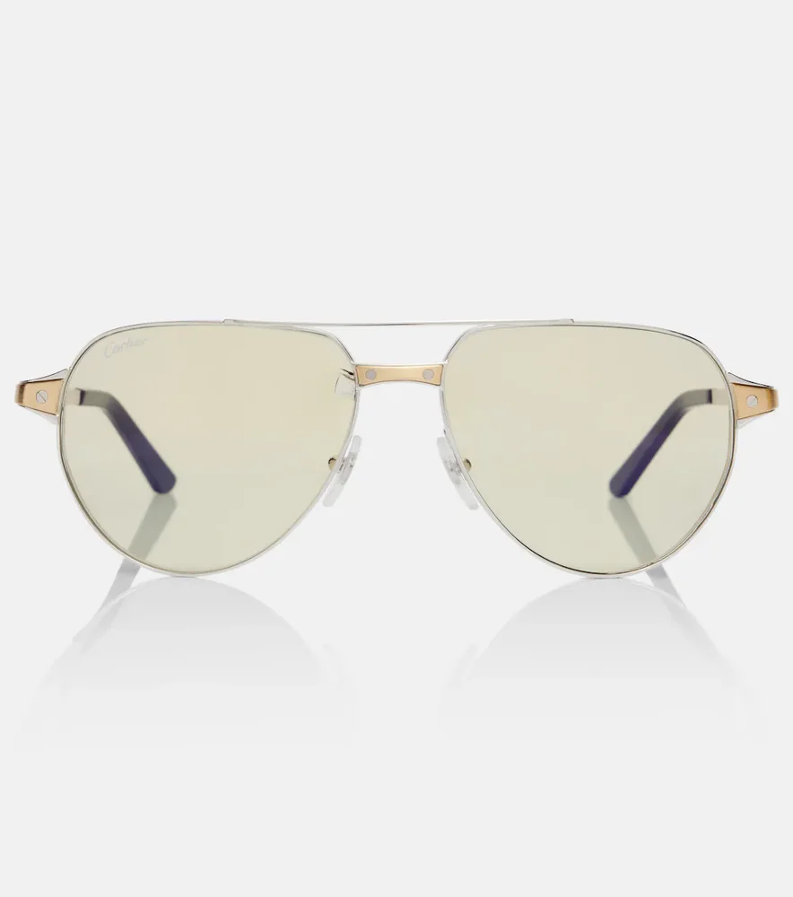 Santos de Cartier Aviator Sunglasses