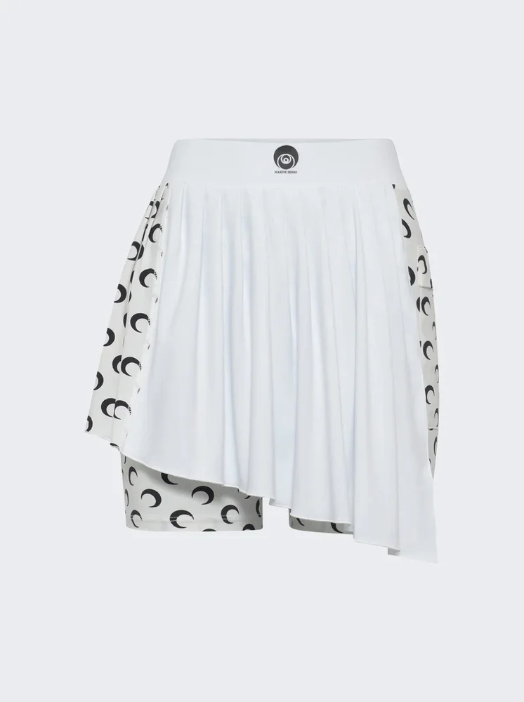 Athleisure Mini Skort With Moon Insterts OPTICAL WHITE