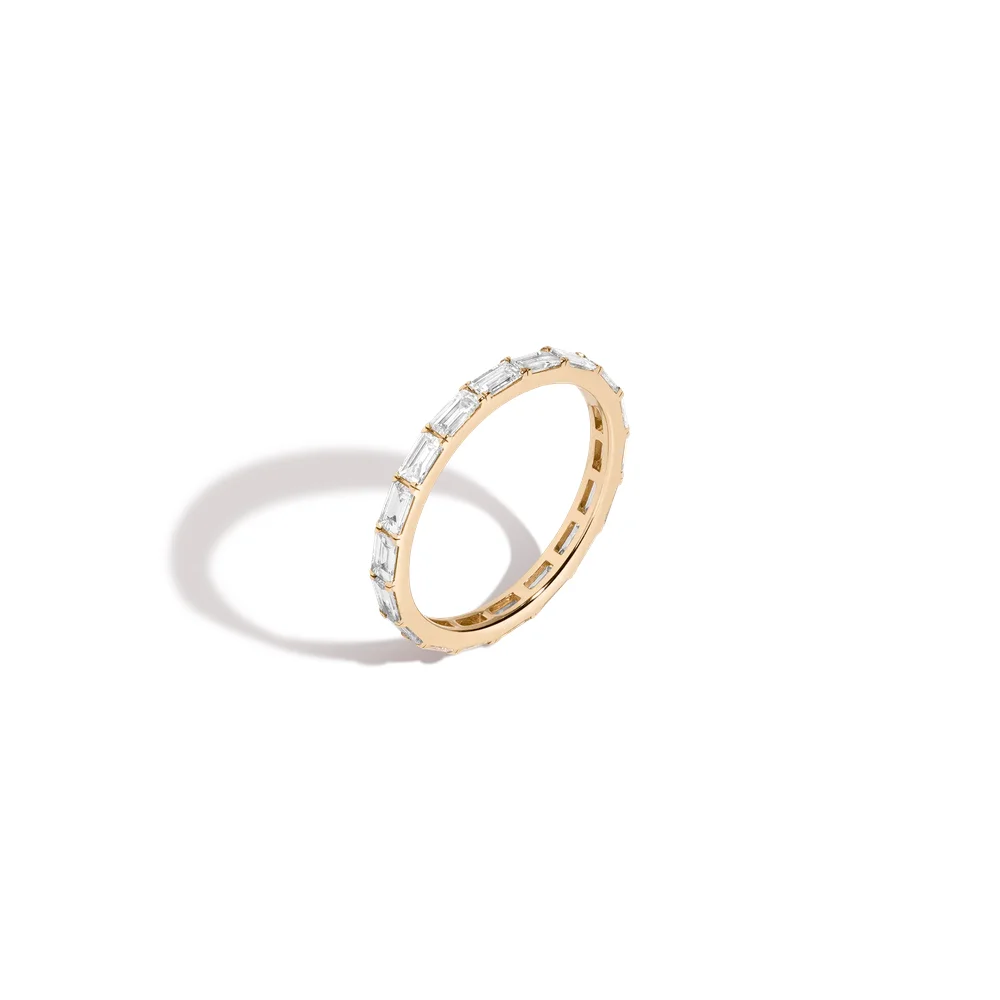 Horizontal Baguette Lab Grown Diamond Eternity Ring