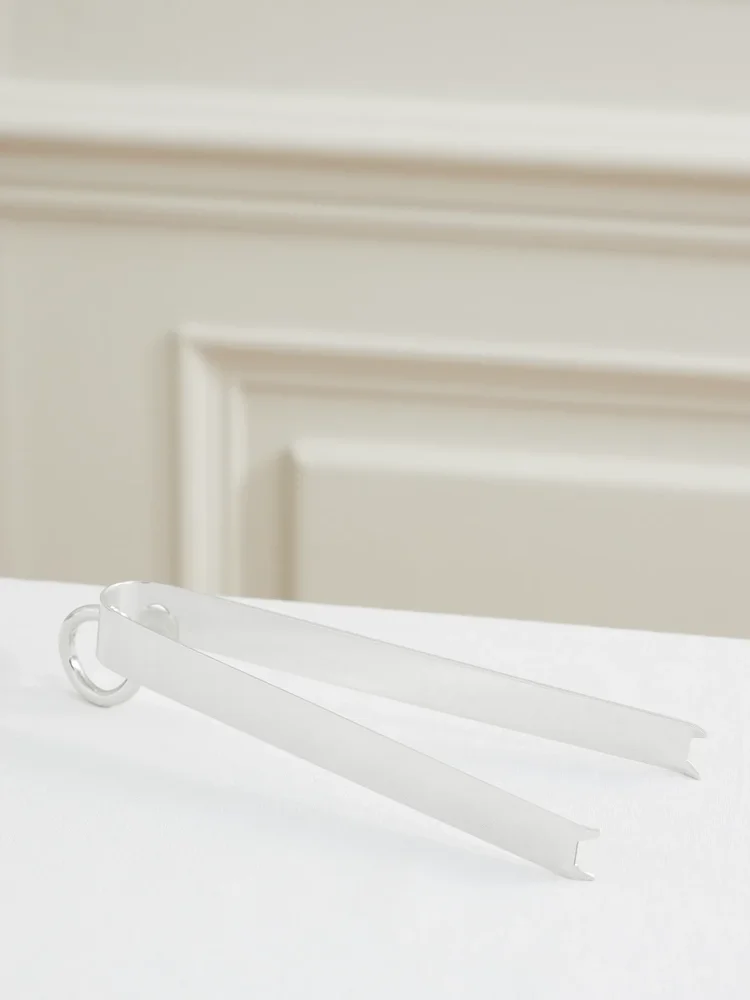 Vertigo silver-plated ice tongs