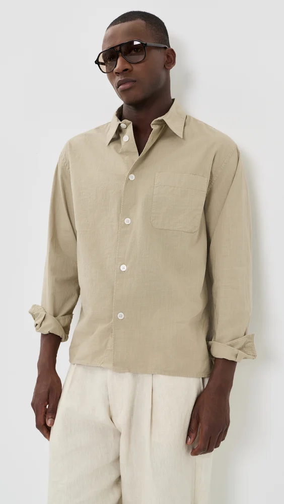Textured Long Sleeve Shirt