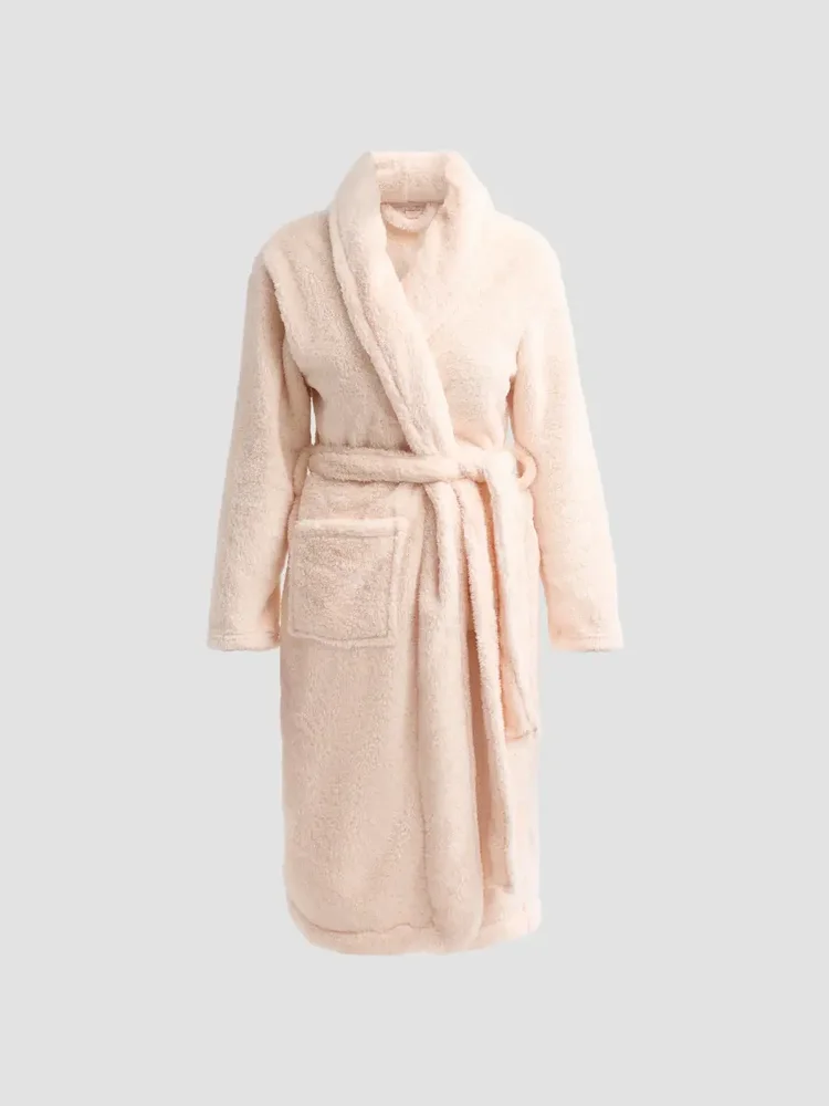 Cosy Plush Tie-Waist Robe