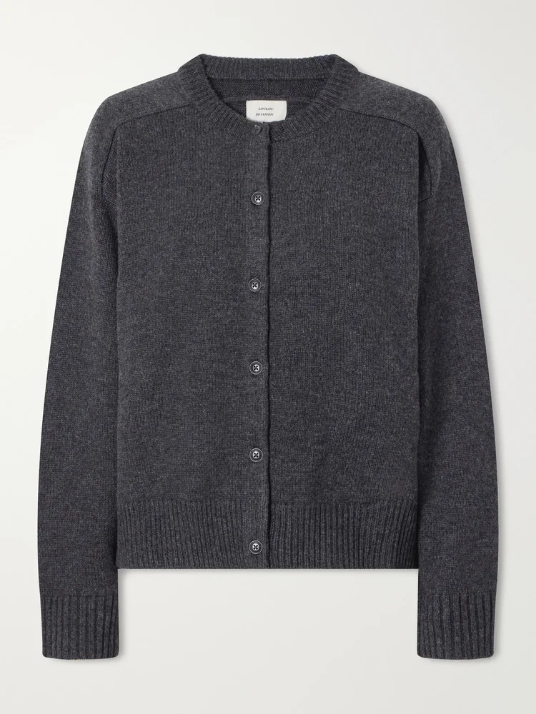 Aidar merino wool and cashmere-blend cardigan